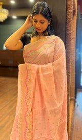 KORA CHANDERI SAREE 09122523