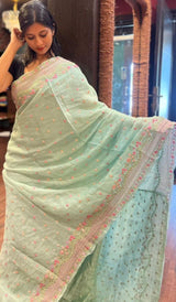 KORA CHANDERI SAREE 09122524