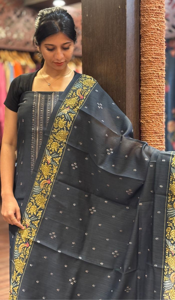 UNSTITCHED MUNGA TUSSAR SALWAR 06122556