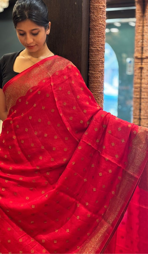 SATIN VISCOSE SAREE 11122515