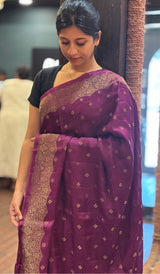 SATIN VISCOSE SAREE 11122513