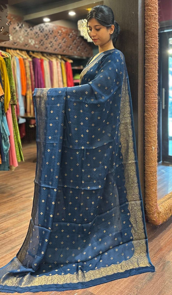 SATIN VISCOSE SAREE 1112259