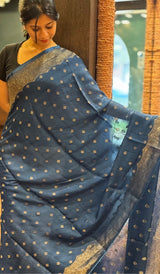 SATIN VISCOSE SAREE 1112259