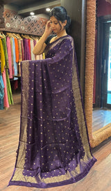 SATIN VISCOSE SAREE 11122514