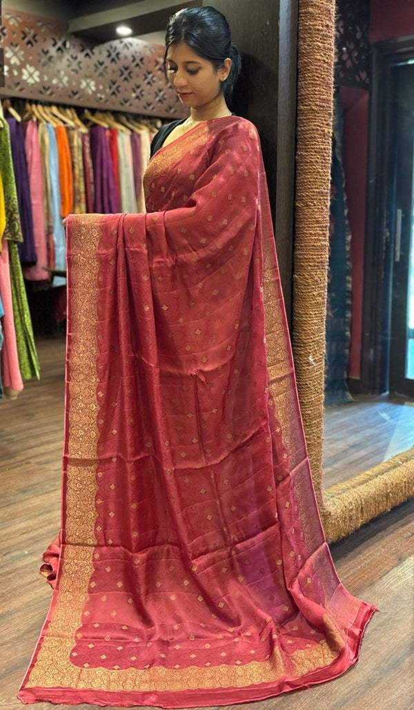 SATIN VISCOSE SAREE 11122512
