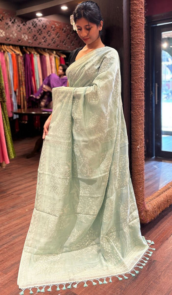 KORA CHANDERI SAREE 10122531