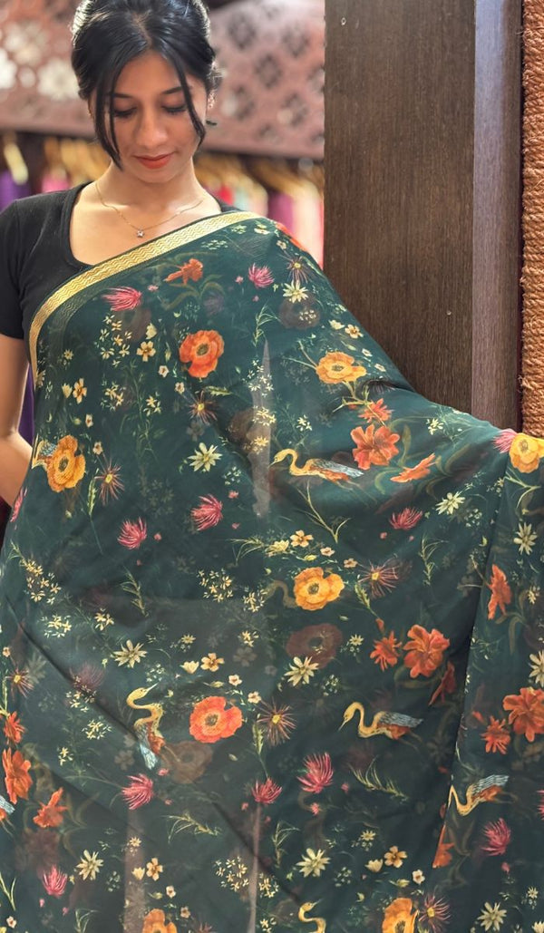 CHIFFON SAREE 08122531