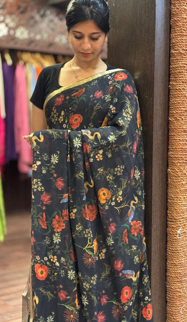 CHIFFON SAREE 08122533