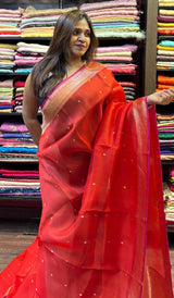 ORGANZA SILK SAREE 11122570