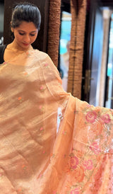 TISSUE ORGANZA SAREE 1712253