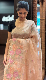 TISSUE ORGANZA SAREE 1712253