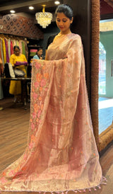 TISSUE ORGANZA SAREE 1712254