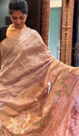 TISSUE ORGANZA SAREE 17122511