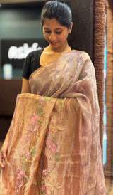 TISSUE ORGANZA SAREE 17122511