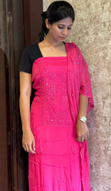 CHIKANKARI UNSTITCHED SALWAR 18122520