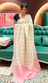 LINEN SAREE 20122545