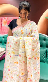 LINEN SAREE 20122545