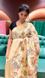 LINEN SAREE 30122512