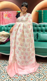 LINEN SAREE 20122542