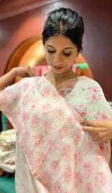 LINEN SAREE 20122542