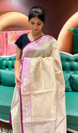 PURE TISSUE SAREE 07122575