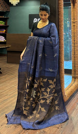 TISSUE MATKA TUSSAR SAREE 1201265