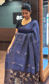 TISSUE MATKA TUSSAR SAREE 1201265