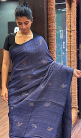 TISSUE MATKA TUSSAR SAREE 1201265