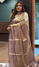 TISSUE ORGANZA SAREE 23012641