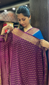 SEMI GEORGETTE SAREE 090425113