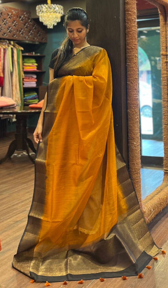 SEMI LINEN SAREE 15092557