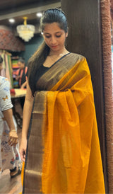 SEMI LINEN SAREE 15092557