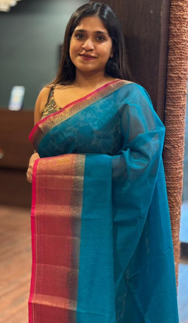 SEMI LINEN SAREE 06122539