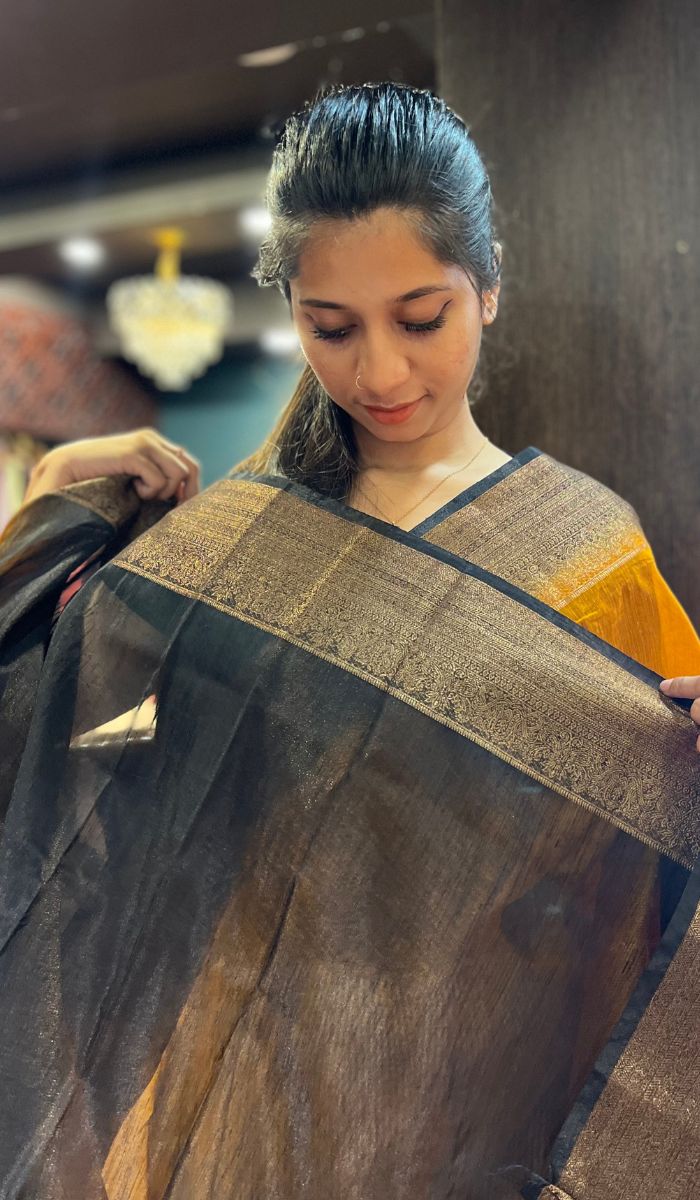 SEMI LINEN SAREE 15092557