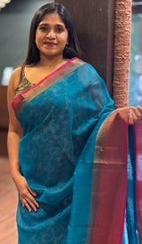 SEMI LINEN SAREE 06122539