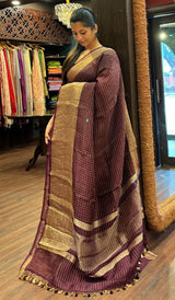 CRUSHED ORGANZA SAREE 2011252