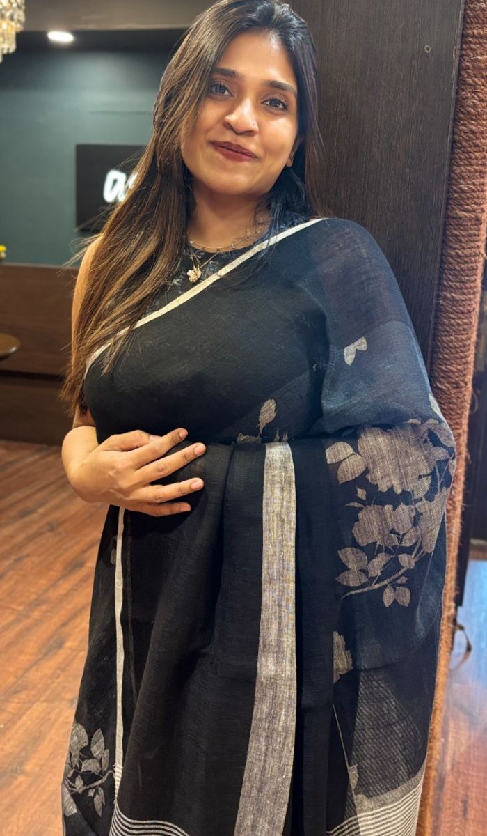LINEN SAREE 27052511