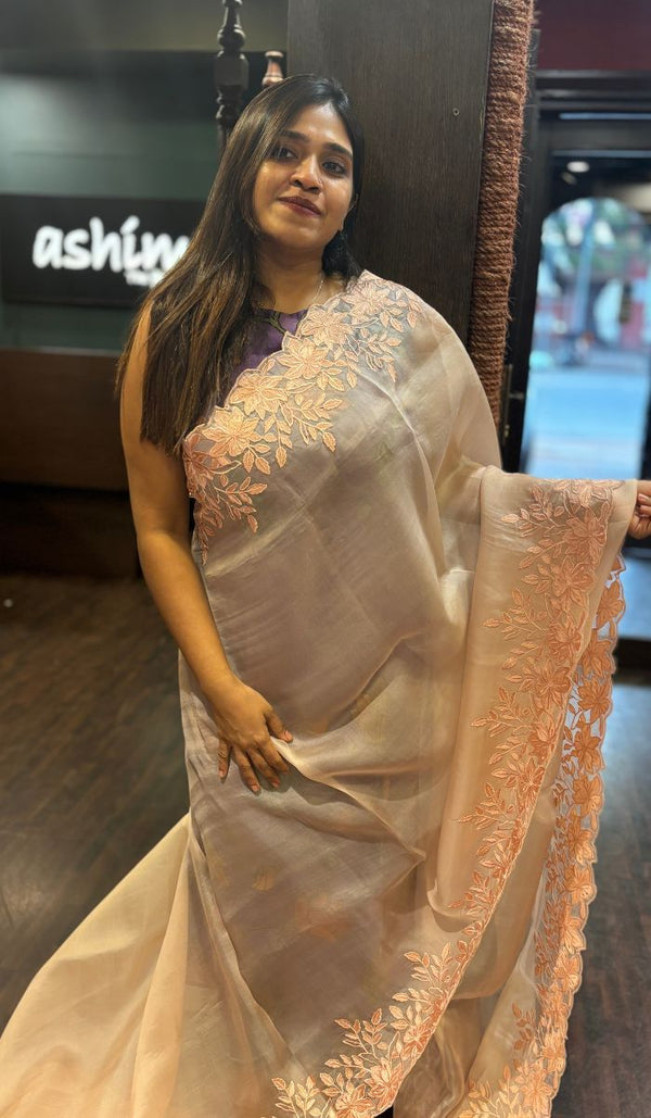 ORGANZA SILK SAREE 30122416