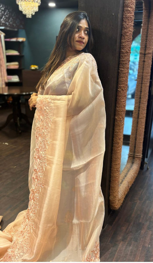 ORGANZA SILK SAREE 30122416