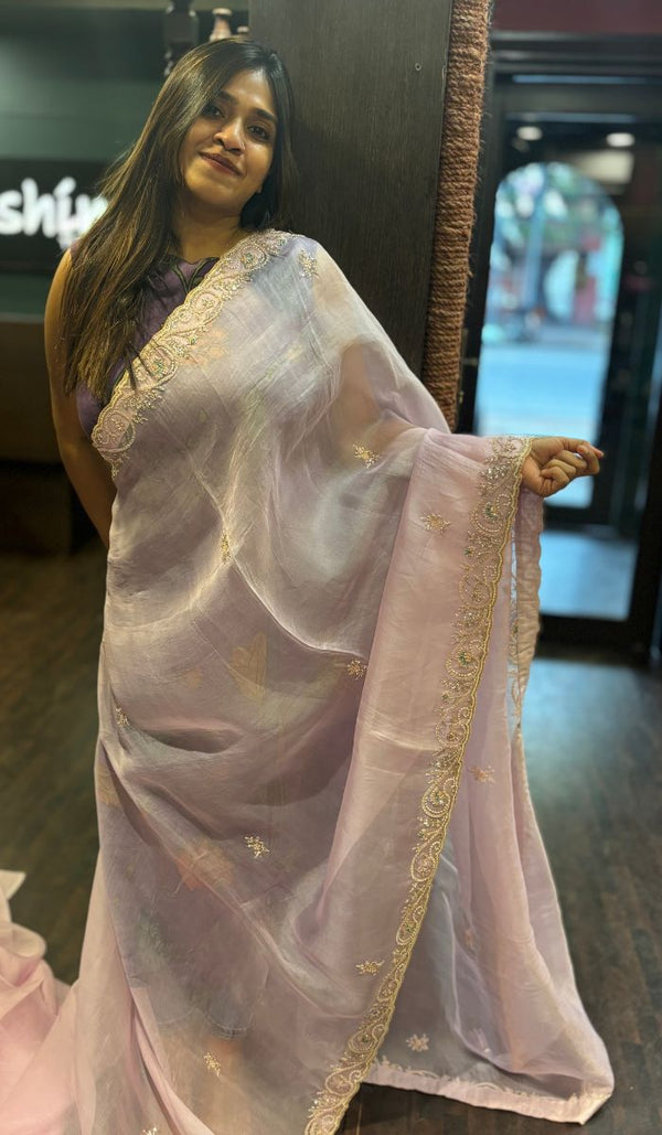 ORGANZA SAREE 0211242