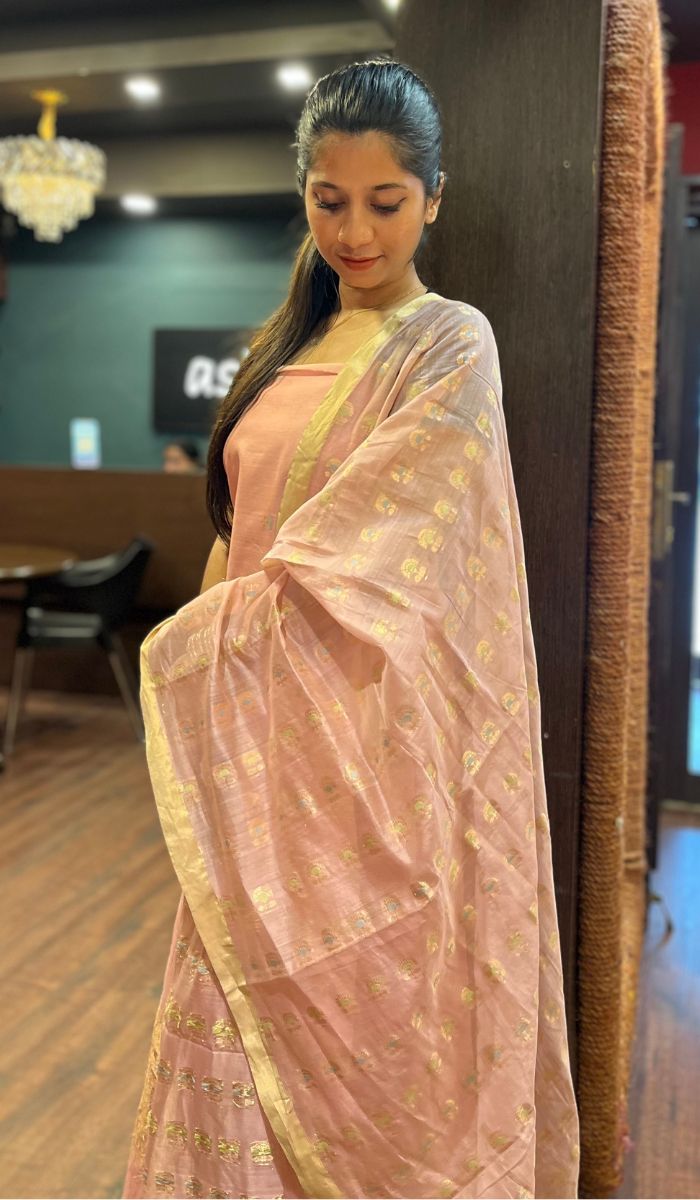 TUSSAR SILK UNSTITCHED SALWAR 3005244