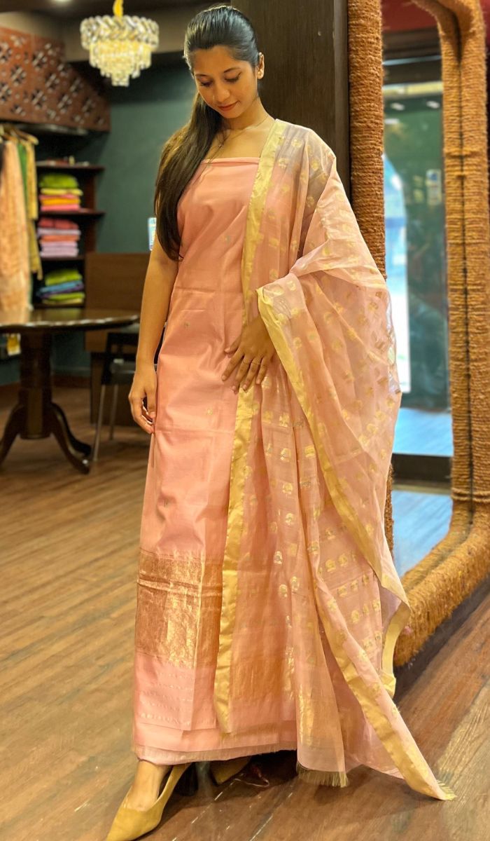 TUSSAR SILK UNSTITCHED SALWAR 3005249