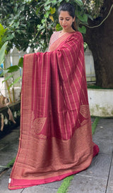 SEMI TUSSAR SILK SAREE 08042525
