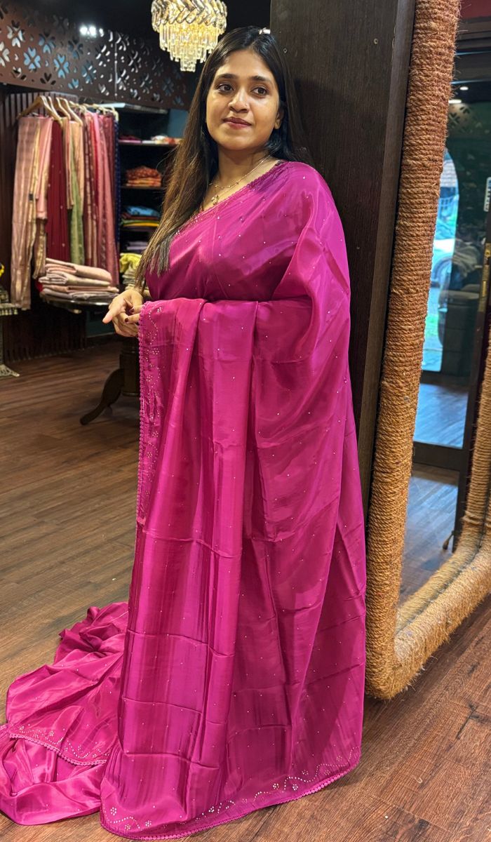 BLENDED ORGANZA SAREE 22052590