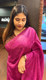 BLENDED ORGANZA SAREE 22052590