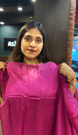 BLENDED ORGANZA SAREE 22052590