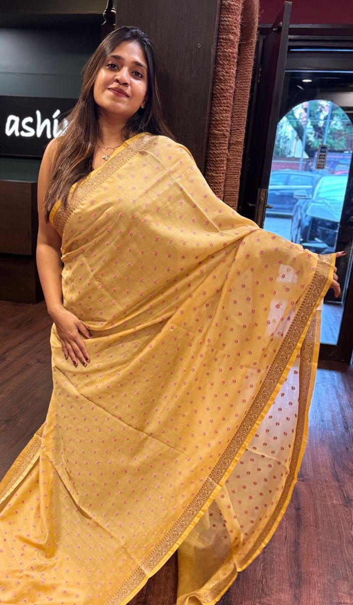 LINEN SAREE 22052523