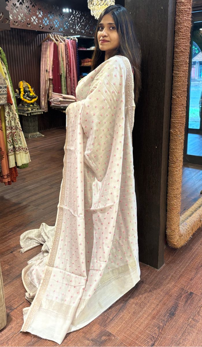 LINEN SAREE 22052521
