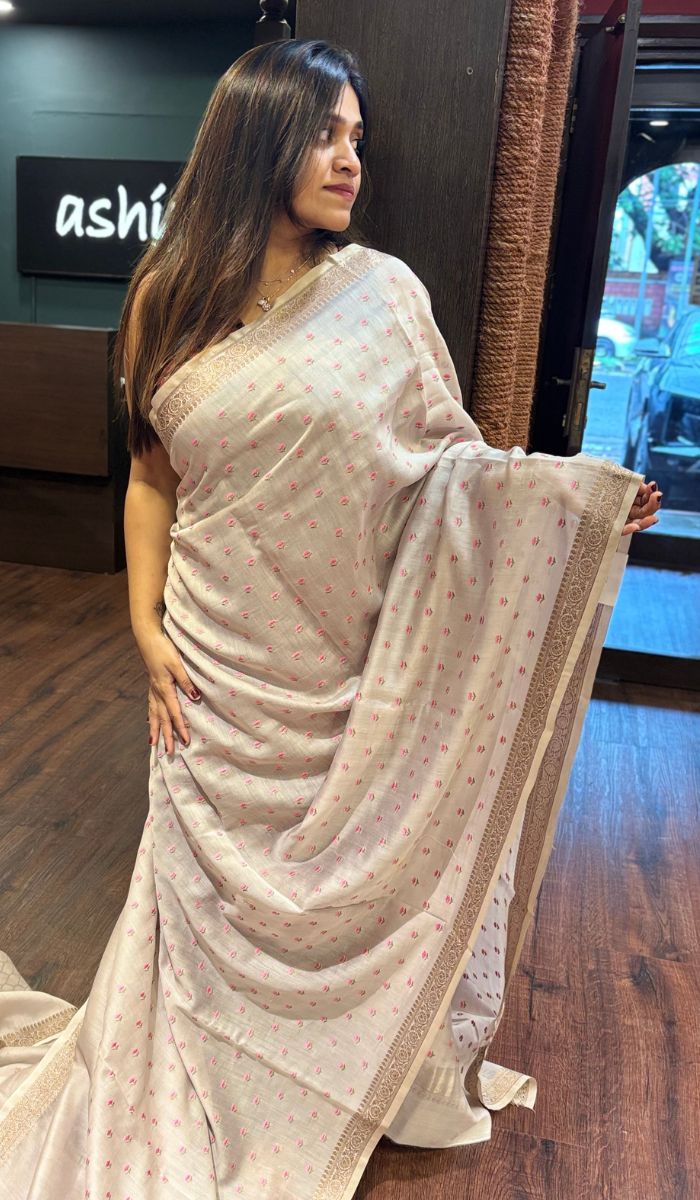 LINEN SAREE 22052521