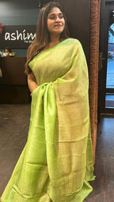 LINEN SILK SAREE 17122421